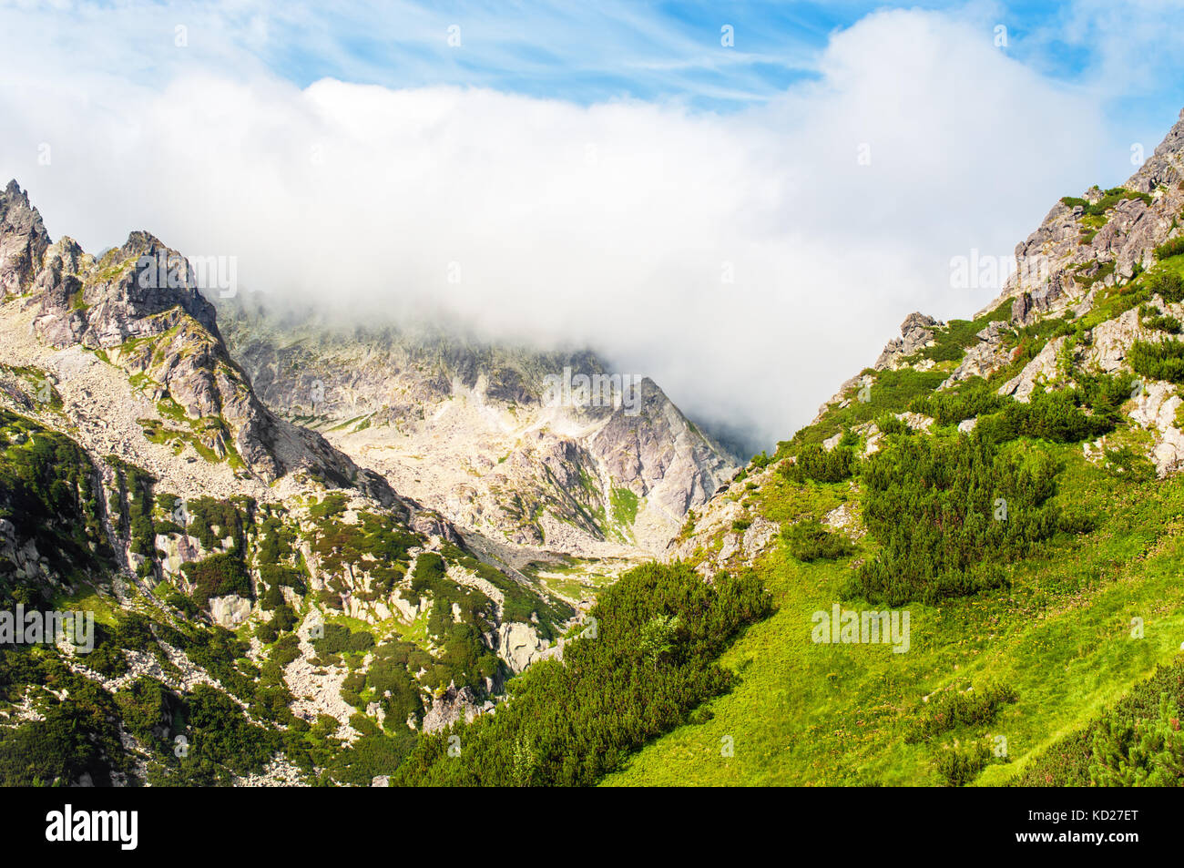 Le montagne in Alti Tatra Natinal Park, Slovacchia Foto Stock