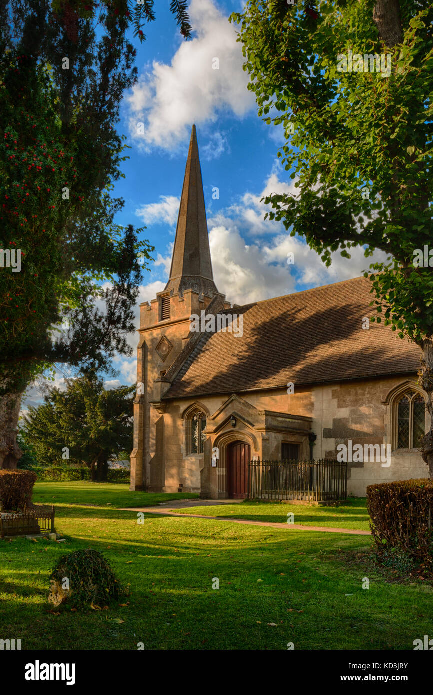 Chiesa di Sant'Andrea (Sant'Andrea), bramfield, hertfordshire,Inghilterra Foto Stock