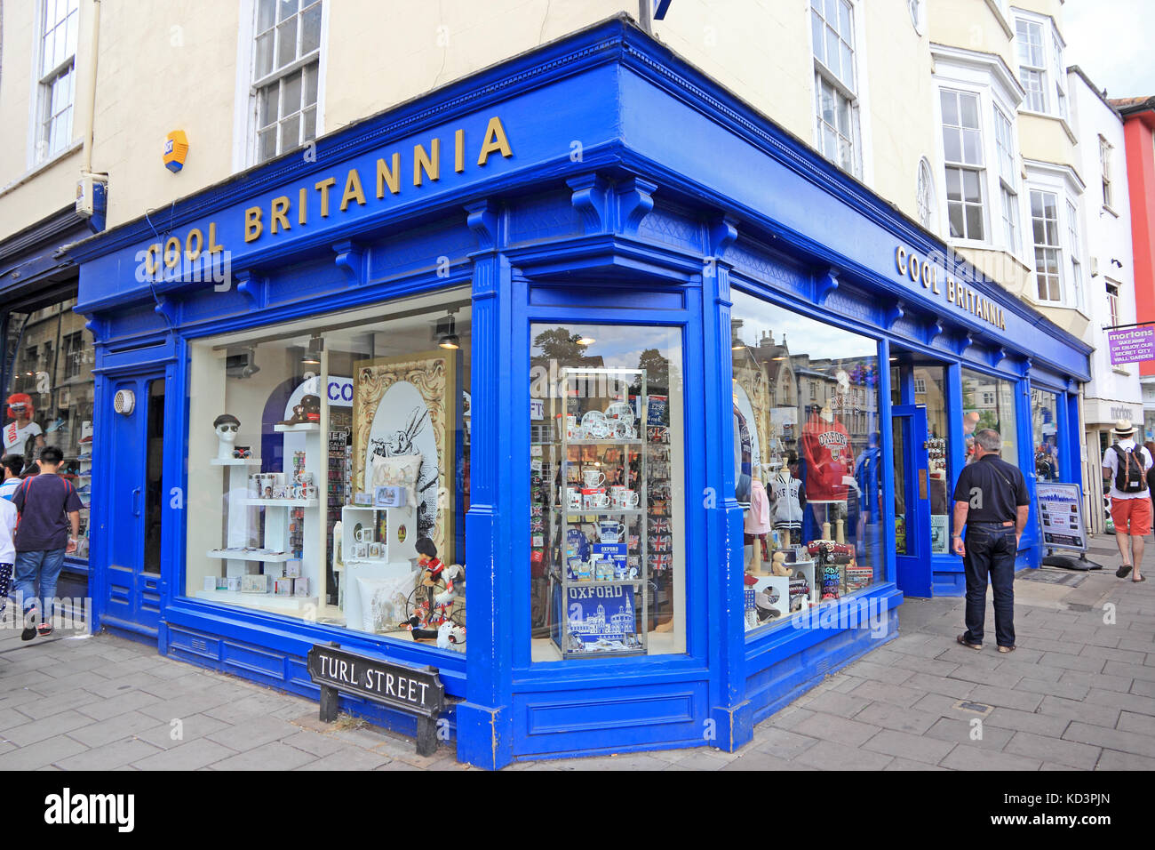 Cool Britannia tourist souvenir shop, Oxford, Regno Unito Foto Stock