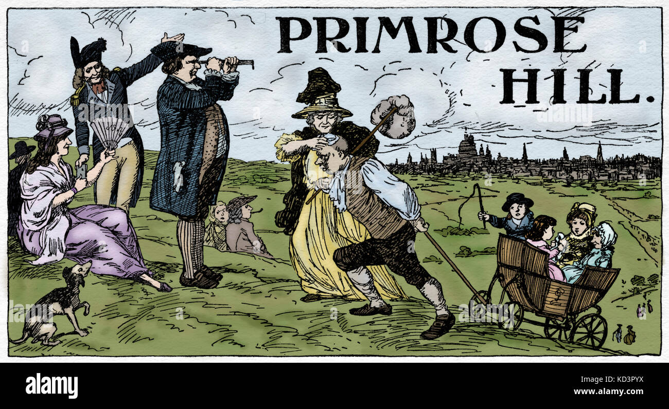 Primrose Hill, Londra, XVIII secolo Foto Stock