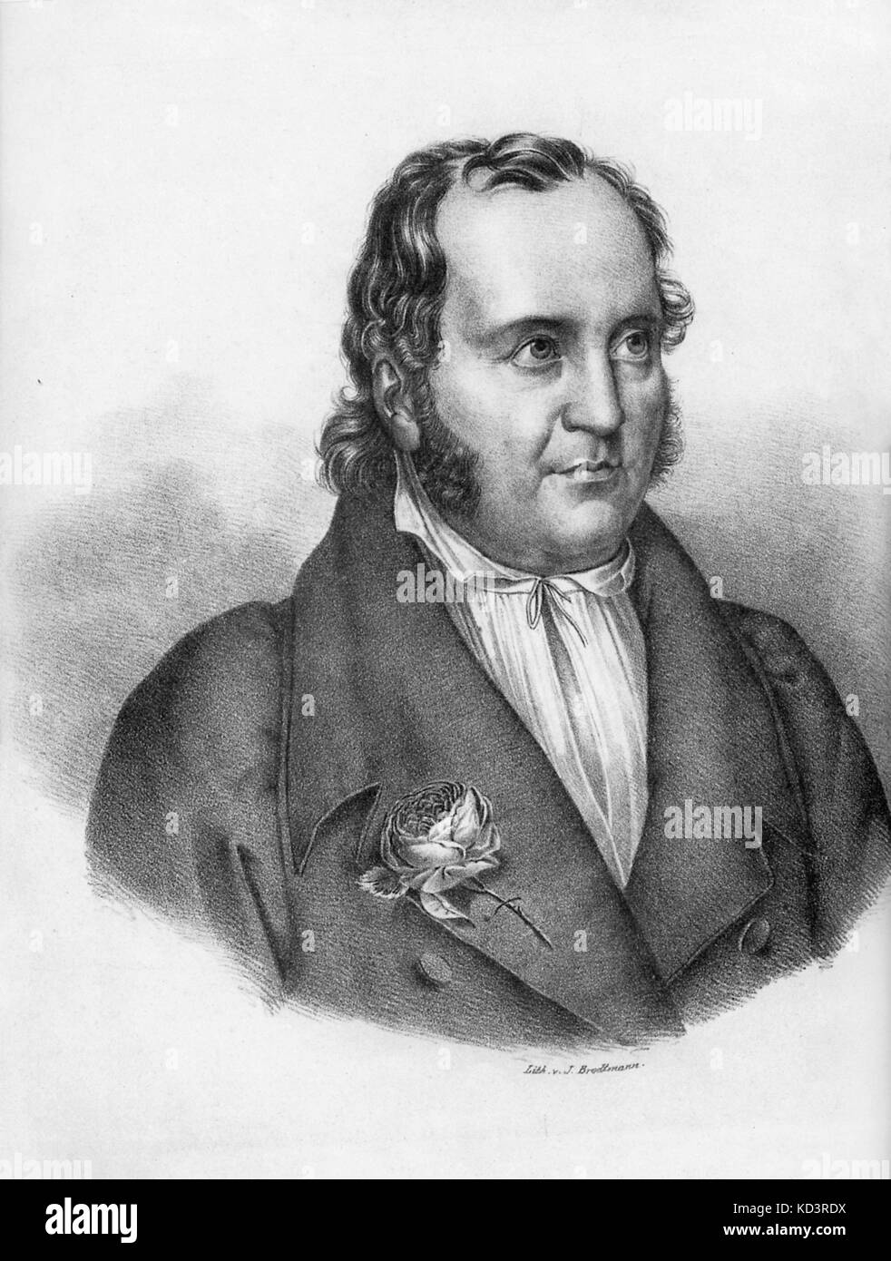 Johann Paul Friedrich Richter o Jean Paul nato Johann Paul Friedrich Richter. Scrittore tedesco. 21 Marzo 1763 - 14 novembre 1825 Foto Stock