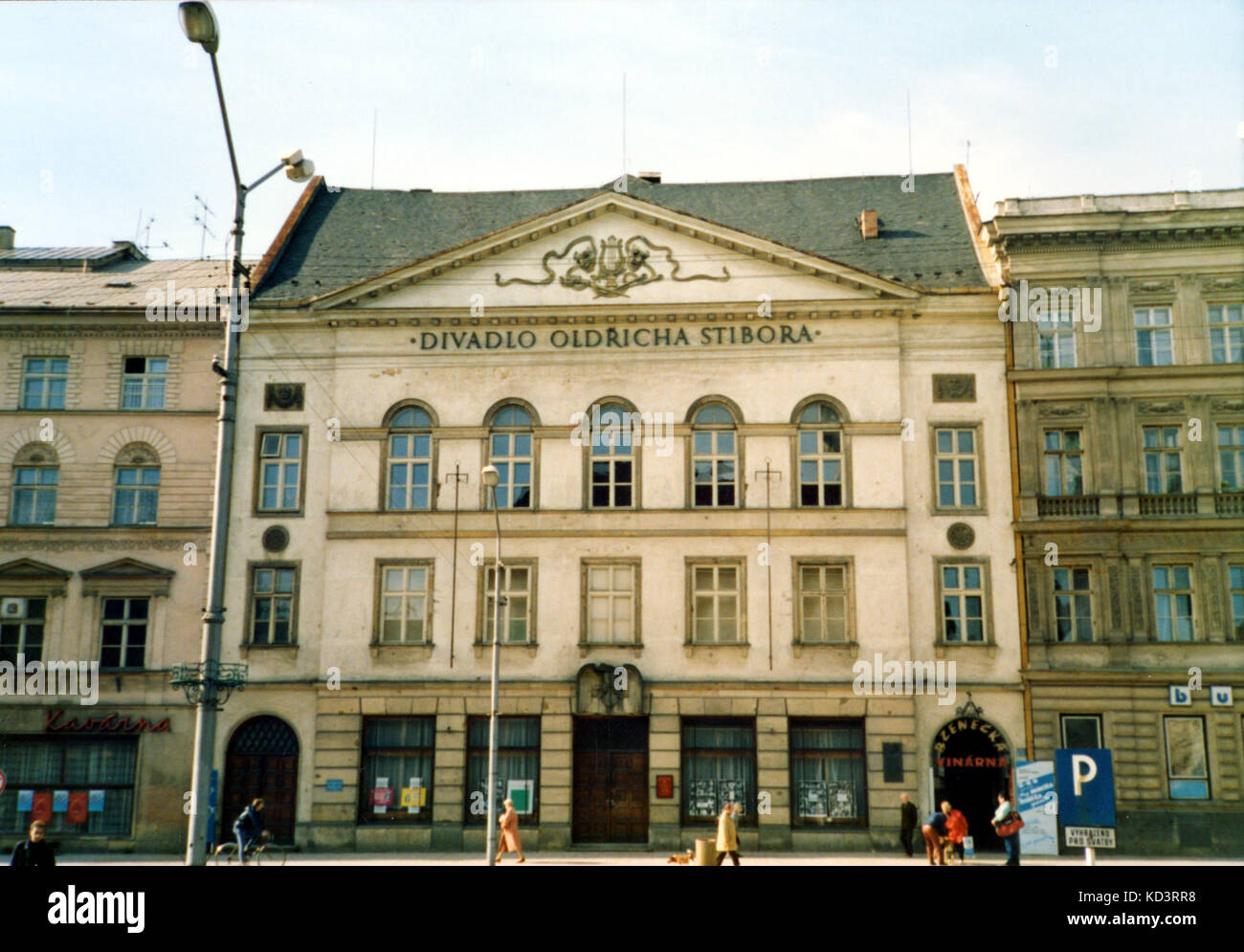 Olmütz teatro, dove G. Mahler detenute post come conduttore nel 1882. Il compositore austriaco, 1860-1911 Foto Stock