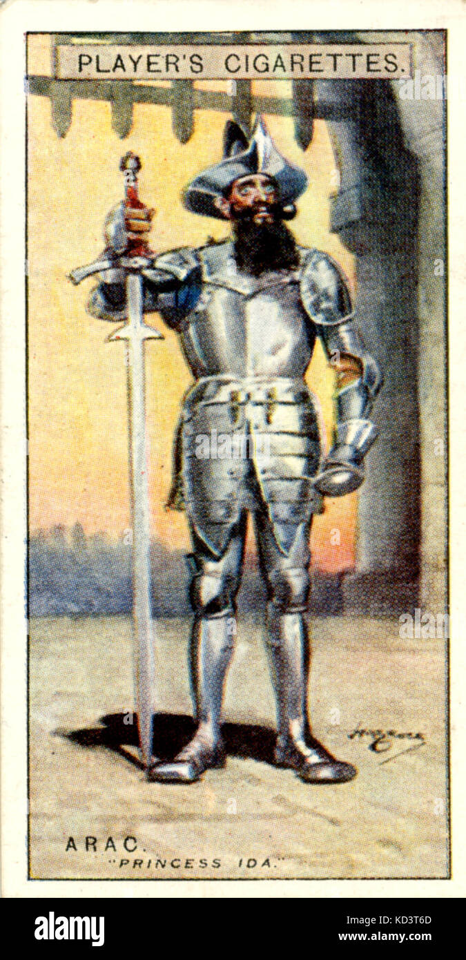 GILBERT + SULLIVAN - PRINCESS IDA Arac. Prodotto nel 1844. Lettori schede di sigaretta. Foto Stock