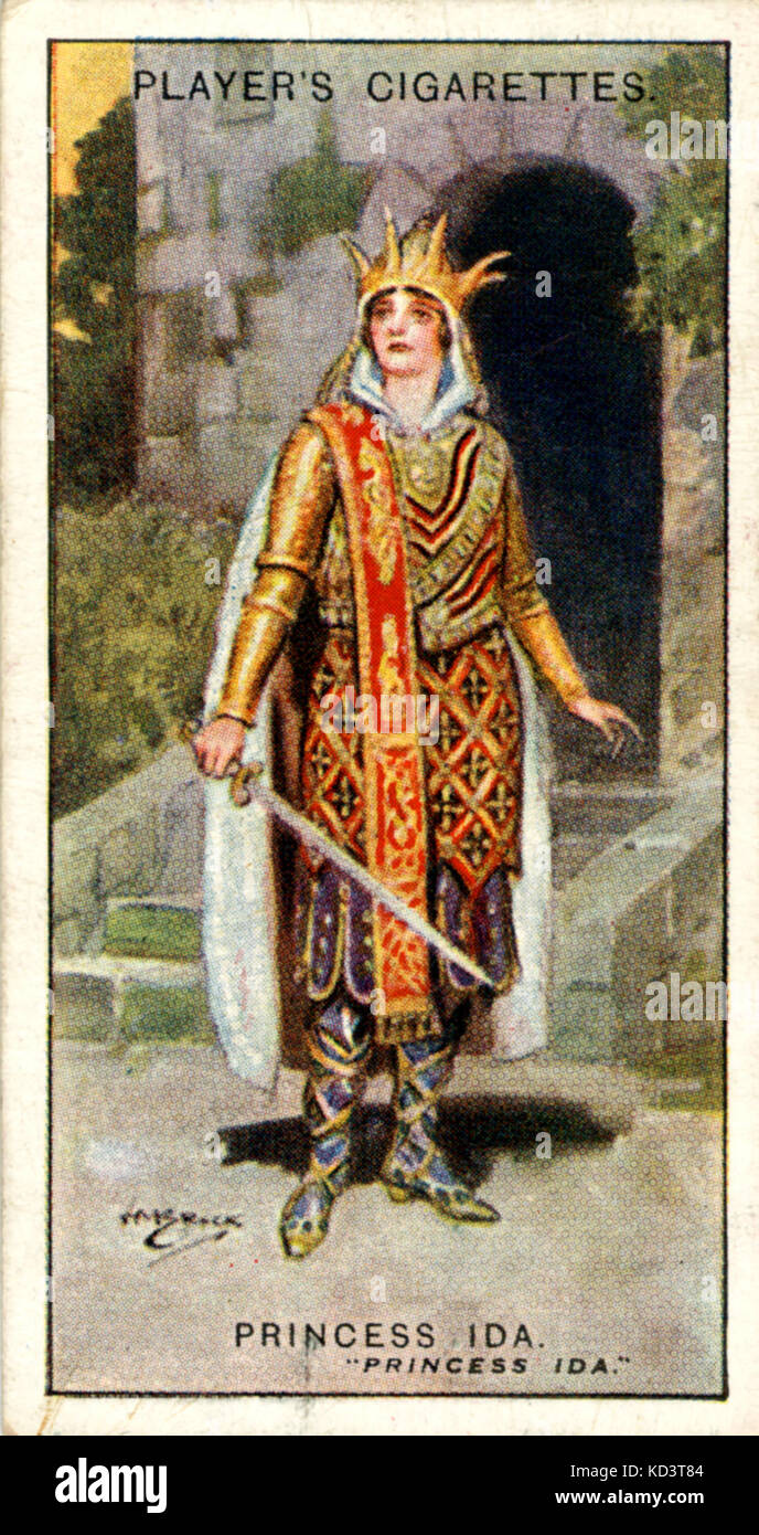 GILBERT + SULLIVAN - Princess Princess IDA Ida. prodotta nel 1844. Lettori schede di sigaretta. Foto Stock