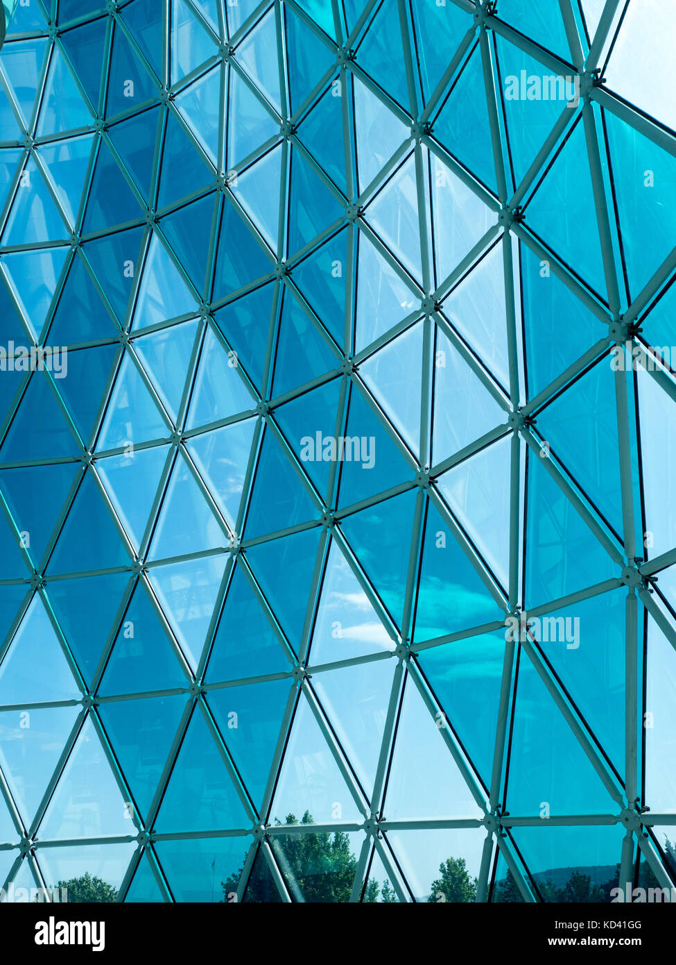 Vetri blu cupola di bulvar shopping centre, Baku, Azerbaijan Foto Stock