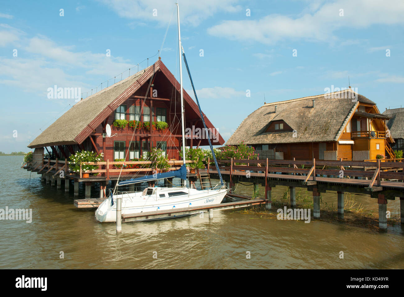 Ungarn, Westungarn, Fertörakos (Kroisbach) am Neusiedler See Foto Stock