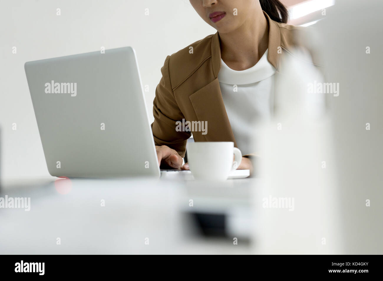 Professional imprenditrice leader del gruppo il concetto di lavoro signora può eseguire un buon affare Foto Stock