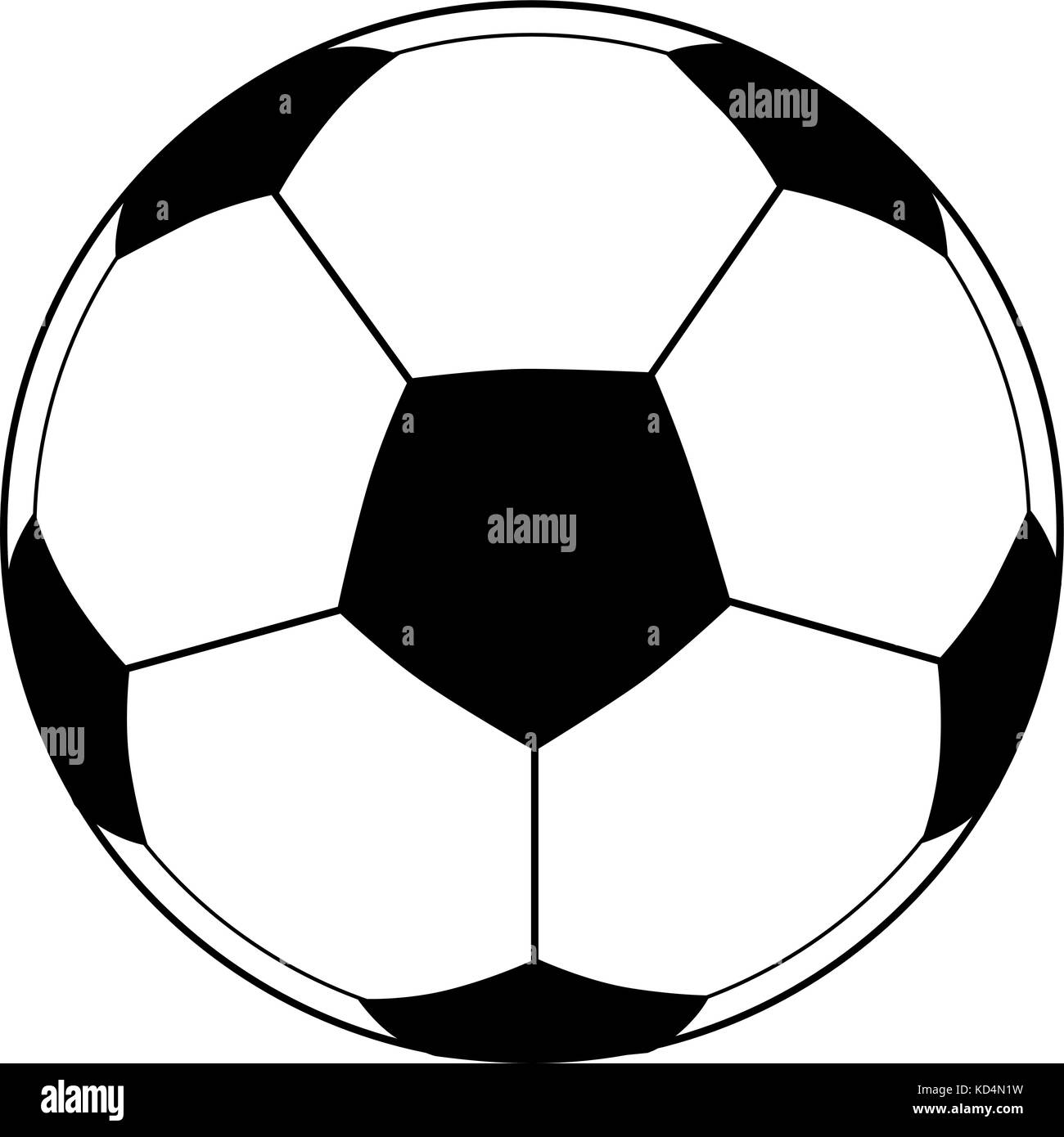 Pallone da calcio vettore Illustrazione Vettoriale