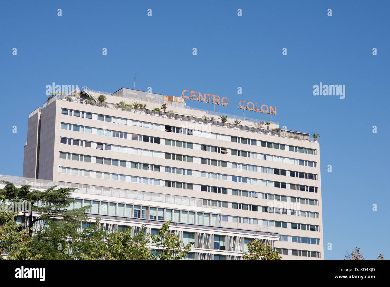 Il centro colon hotel appartamento a Madrid, Spagna Foto Stock