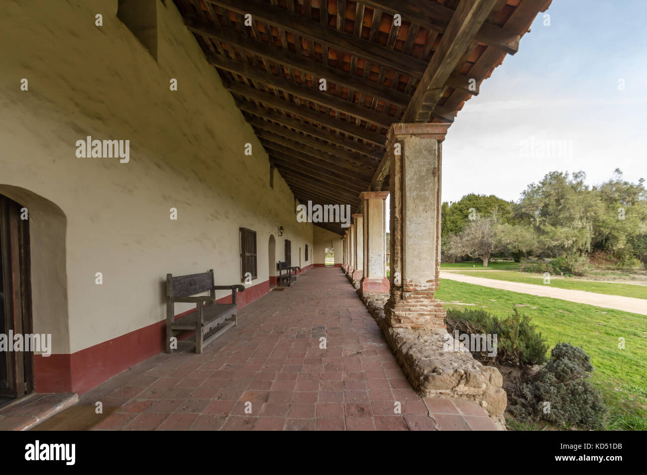 La Purisima Concepcion Missione del Parco Statale di Lompoc California USA Foto Stock