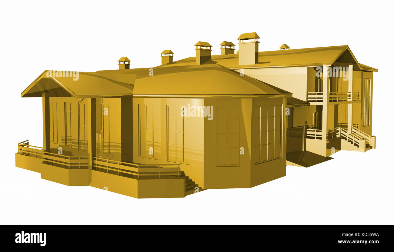 Casa dorata Foto Stock