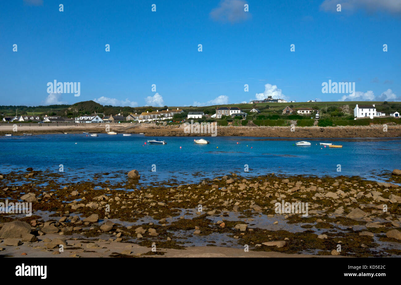 Old Town Bay,st.Mary's,Isole Scilly,Isole britanniche Foto Stock