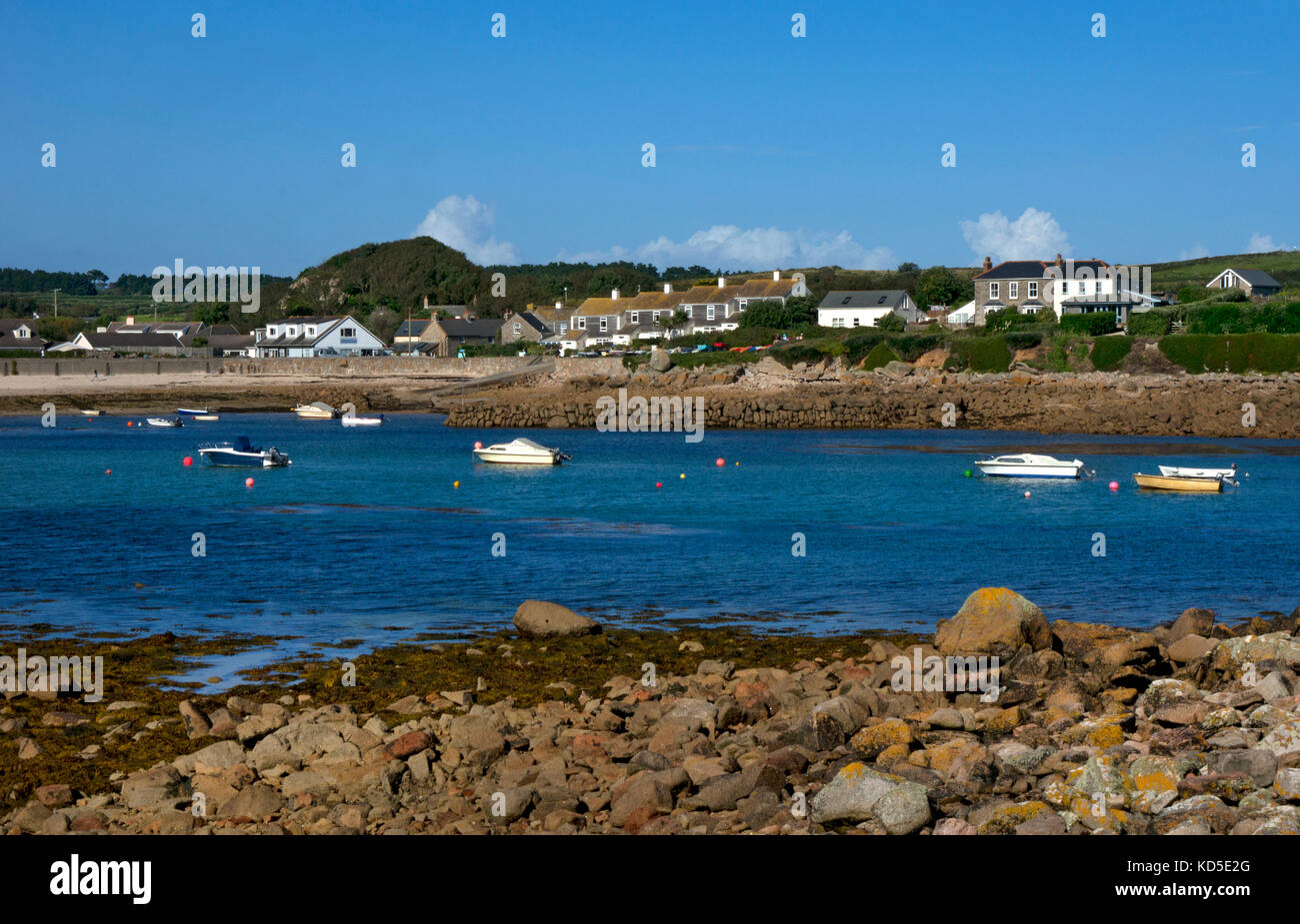 Old Town Bay,st.Mary's,Isole Scilly,Isole britanniche Foto Stock