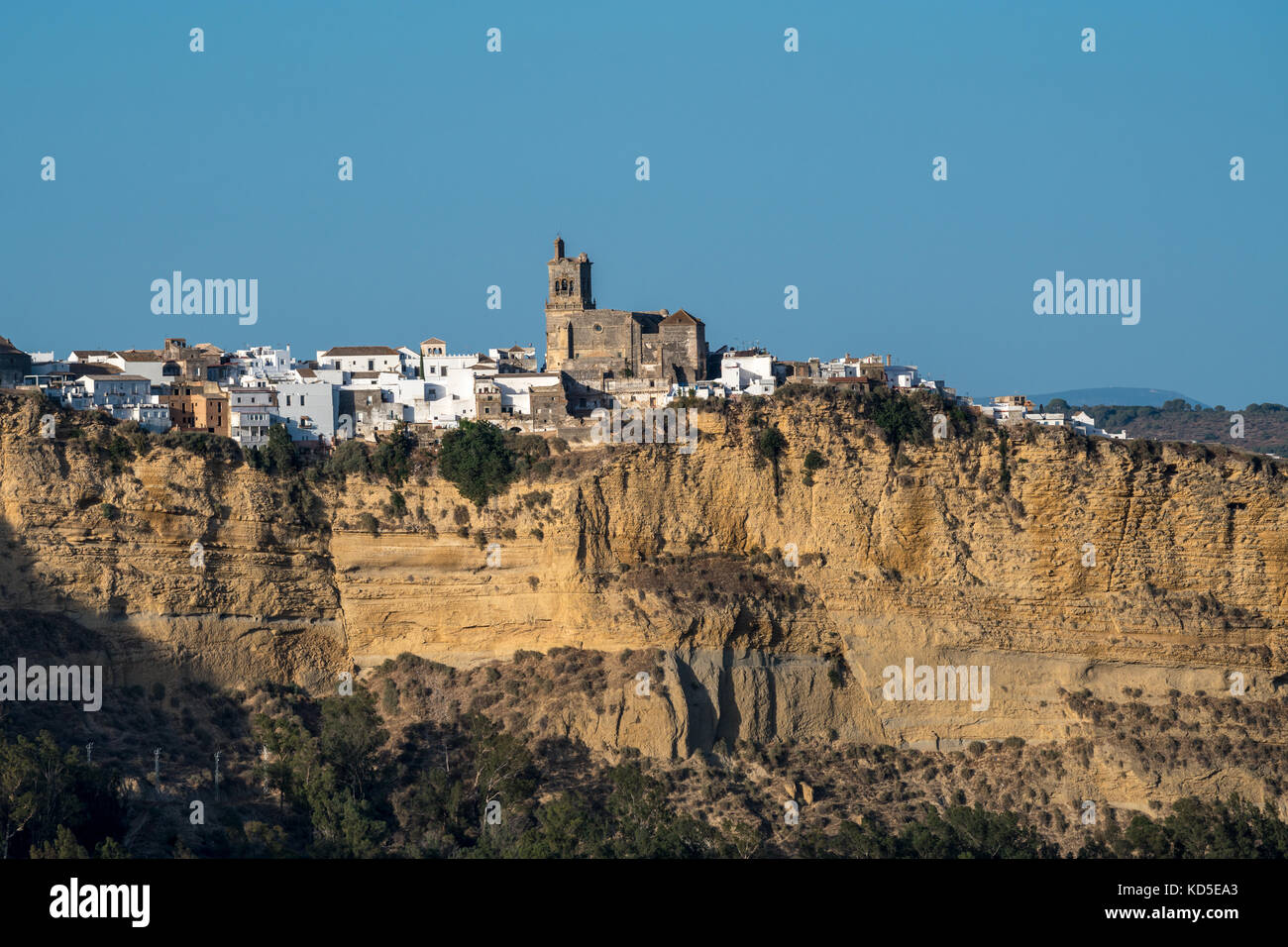 Arcos de la Frontera, una delle piccole città bianca di Andalusia, Spagna Foto Stock