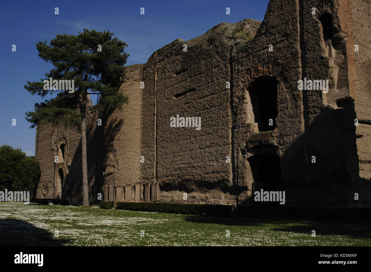 Italia. Roma. terme di Caracalla. antico romano pubblica centro svaghi. edificio durante regna di Settimio Severo e Caracalla. 213-217 d.c. Foto Stock