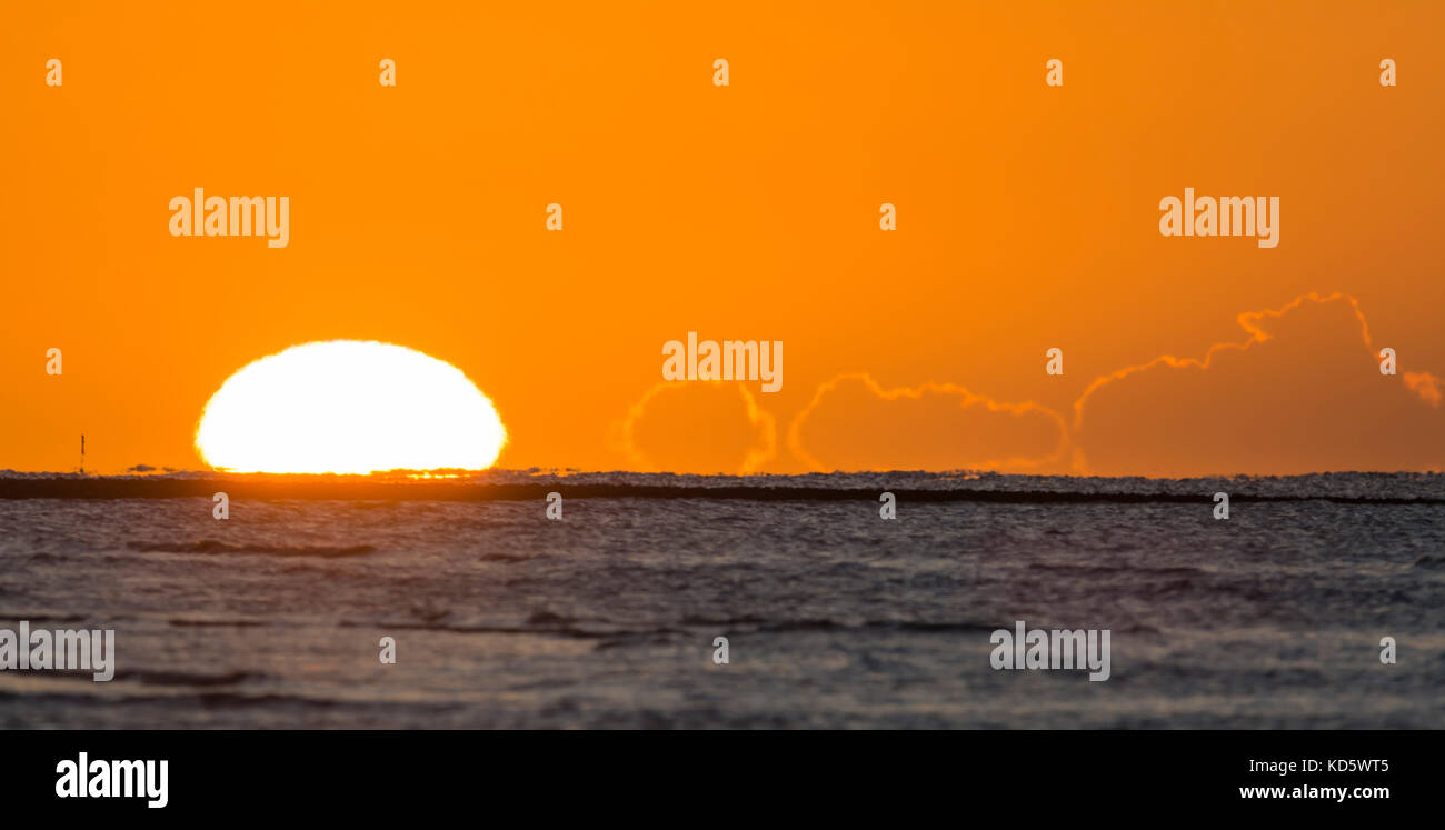 sorgere e tramonto del sole