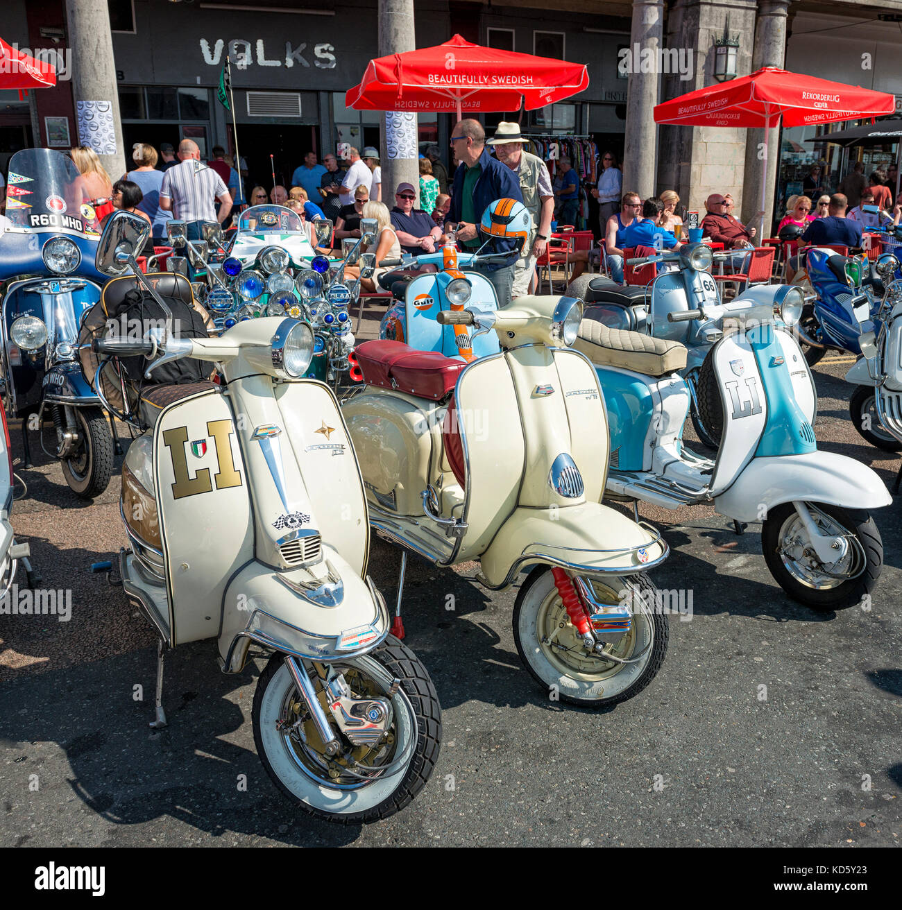 Volks Bar è uno dei principali punti di incontro per i Mods che accorrono a Brighton ogni Ferragosto Foto Stock