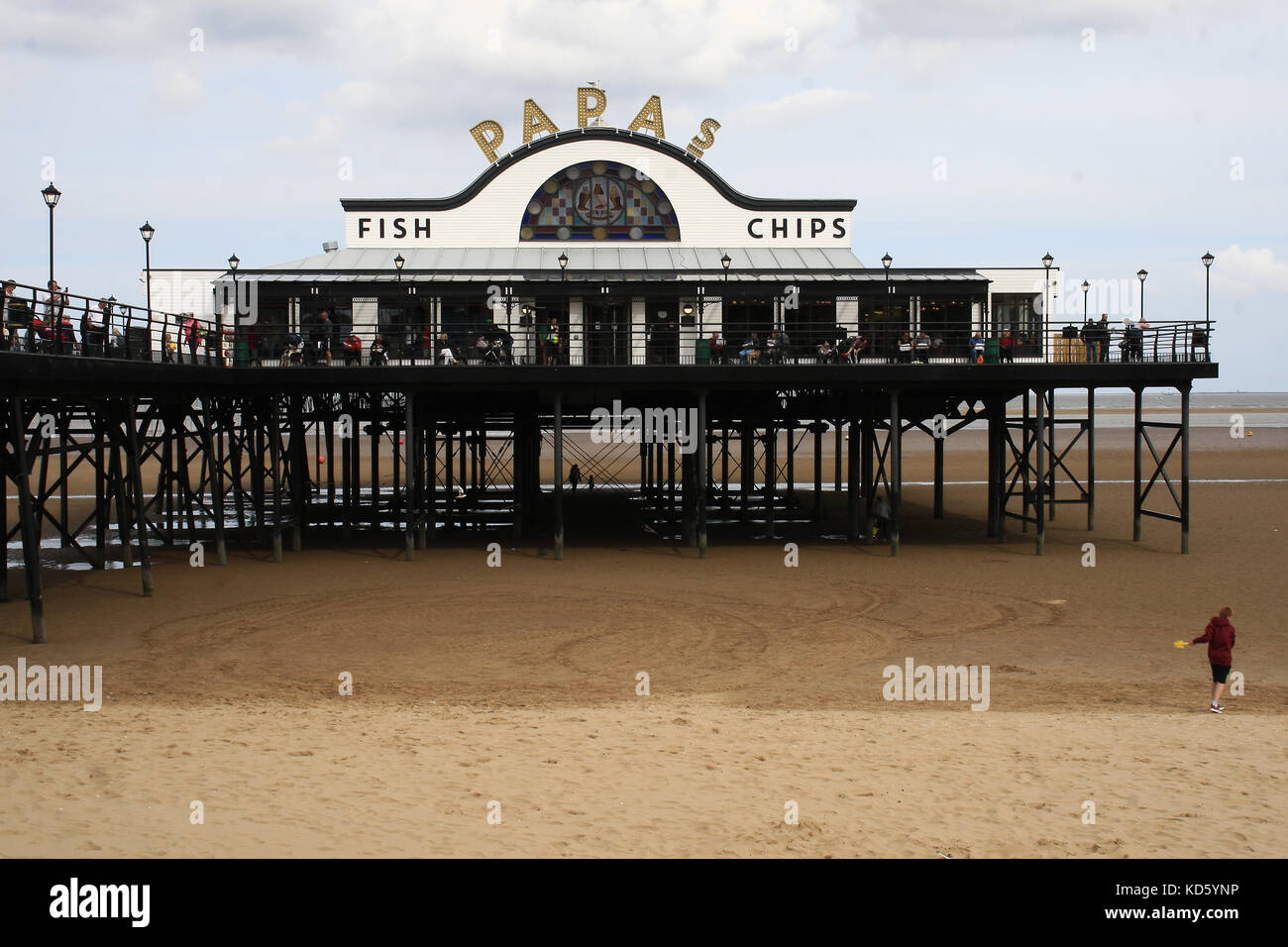Cleethorpes pier, CLEETHORPES, lincolnshire, Inghilterra Foto Stock