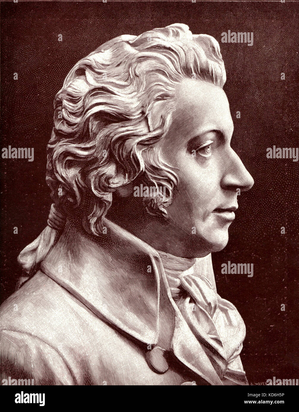 Wolfgang Amadeus Mozart. Il compositore austriaco, 1756-1791. Foto Stock