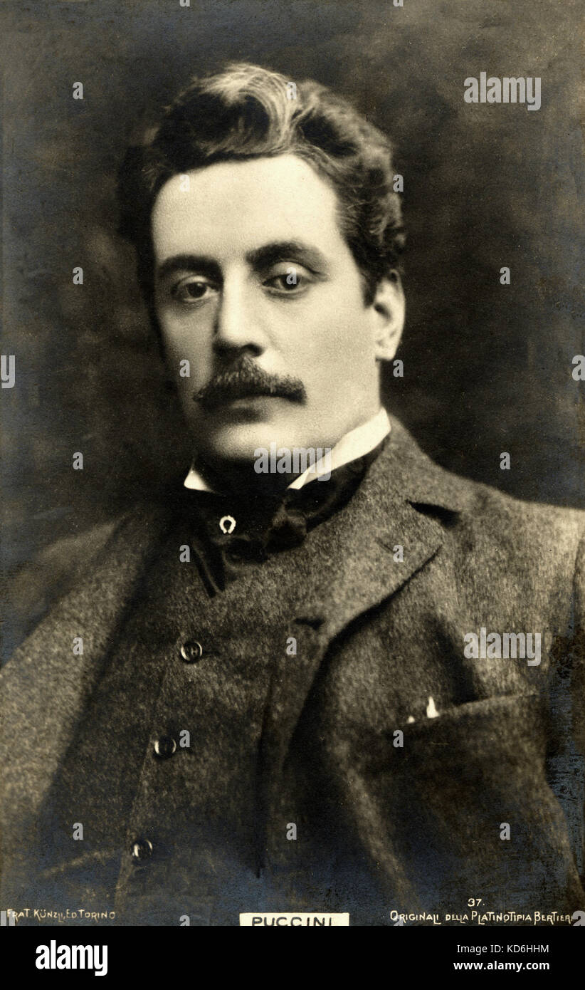 Giacomo Puccini ritratto. Compositore italiano, 1858-1924 Foto Stock