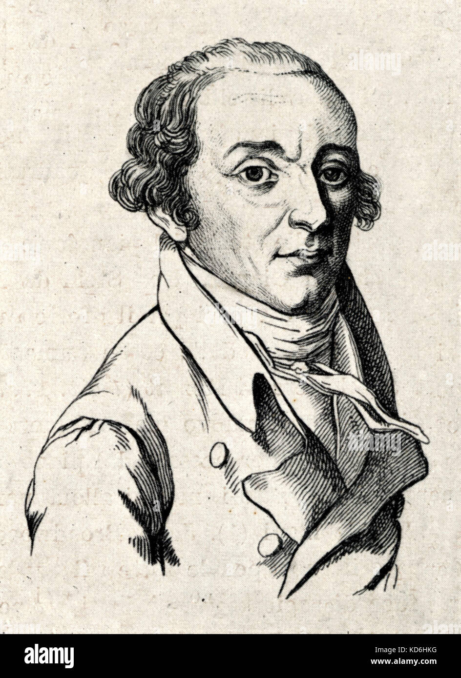 Muzio Clementi ritratto . Pianista e Compositore italiano, 1752-1832 Foto  stock - Alamy