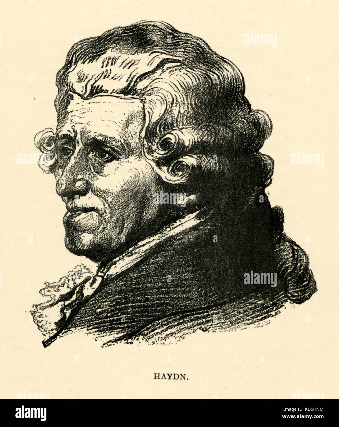 Franz Joseph Haydn, ritratto. Il compositore austriaco 1732-1809 Foto Stock
