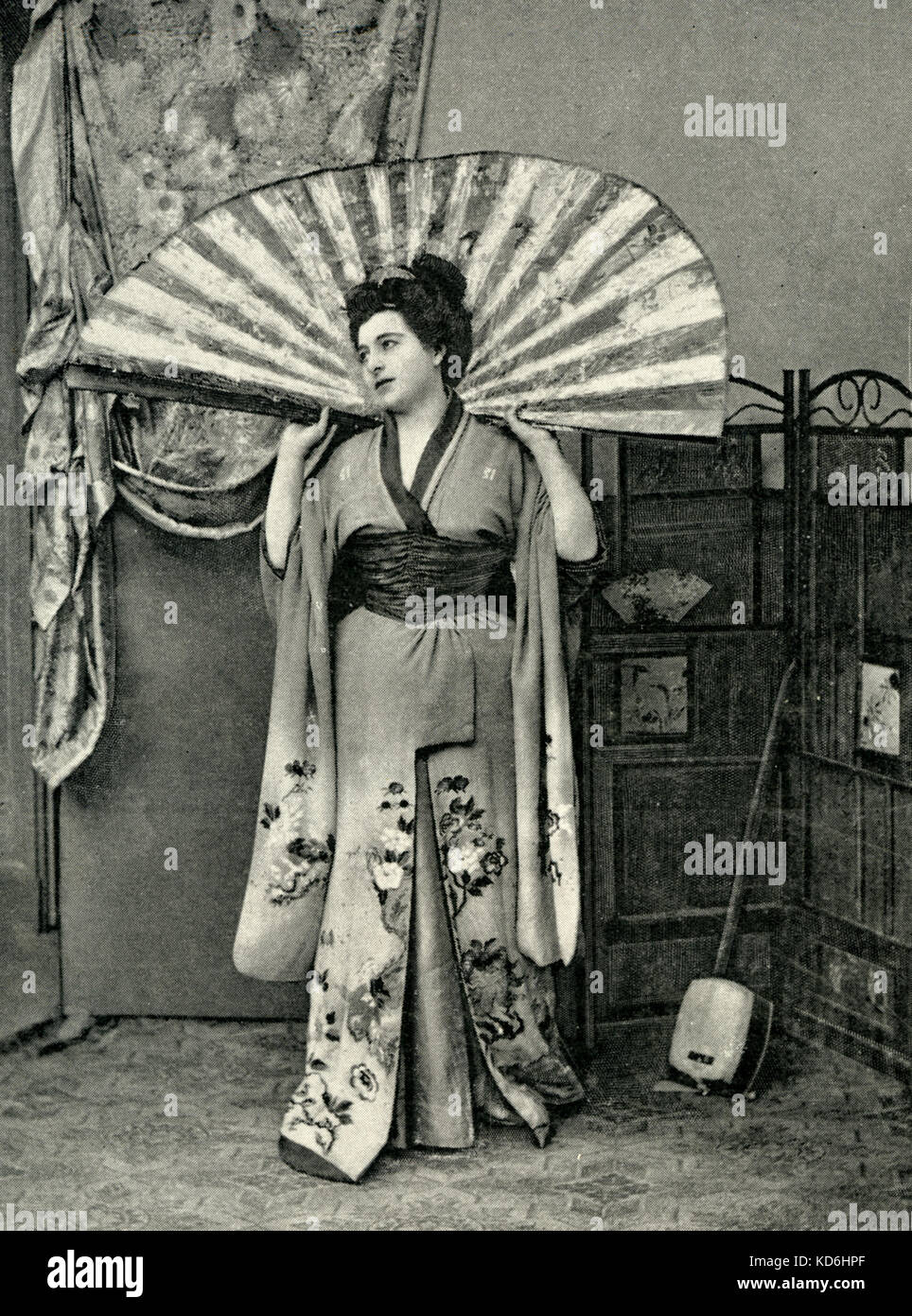 Hericlea Darclée nel ruolo del titolo di "Iris" in Mascagni opera, nel 1899. Parigi premiere con l'originale doppiaggio italiano, con Guglielmo Caruso e Fernando De Lucia. Compositore italiano (1863-1945). Foto Stock