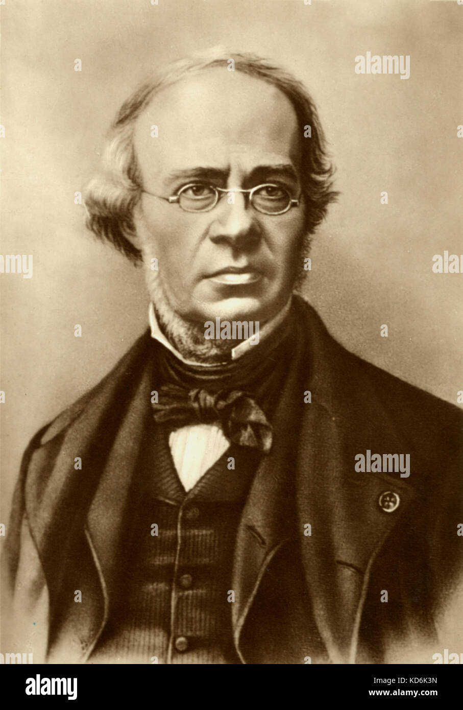 Jacques-François Halévy. Ritratto sulla cartolina. Il compositore francese, 1799-1862. Verl. Herm. Leiser, Berlin-Wilm. Foto Stock