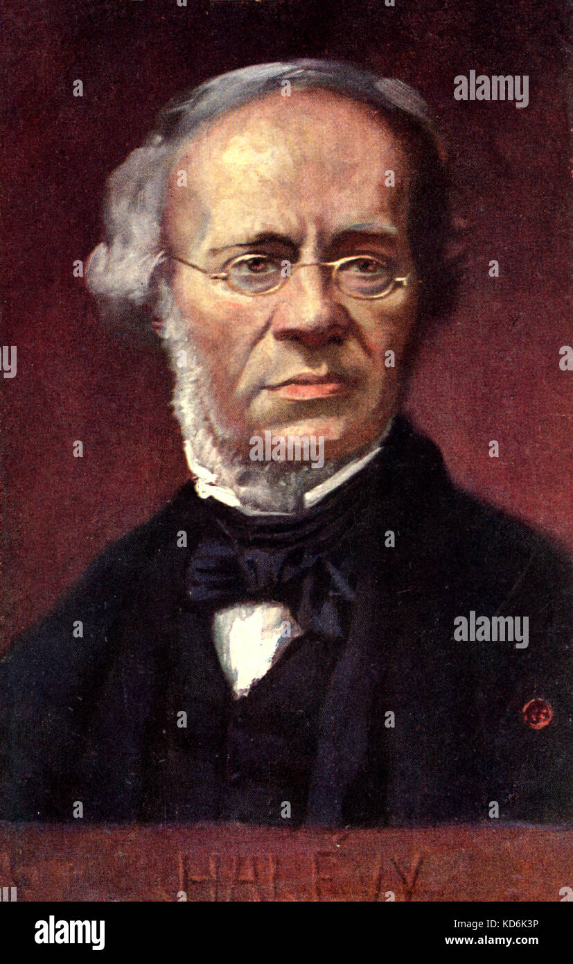 Jacques-François Halévy. Ritratto sulla cartolina. Il compositore francese, 1799-1862. Foto Stock