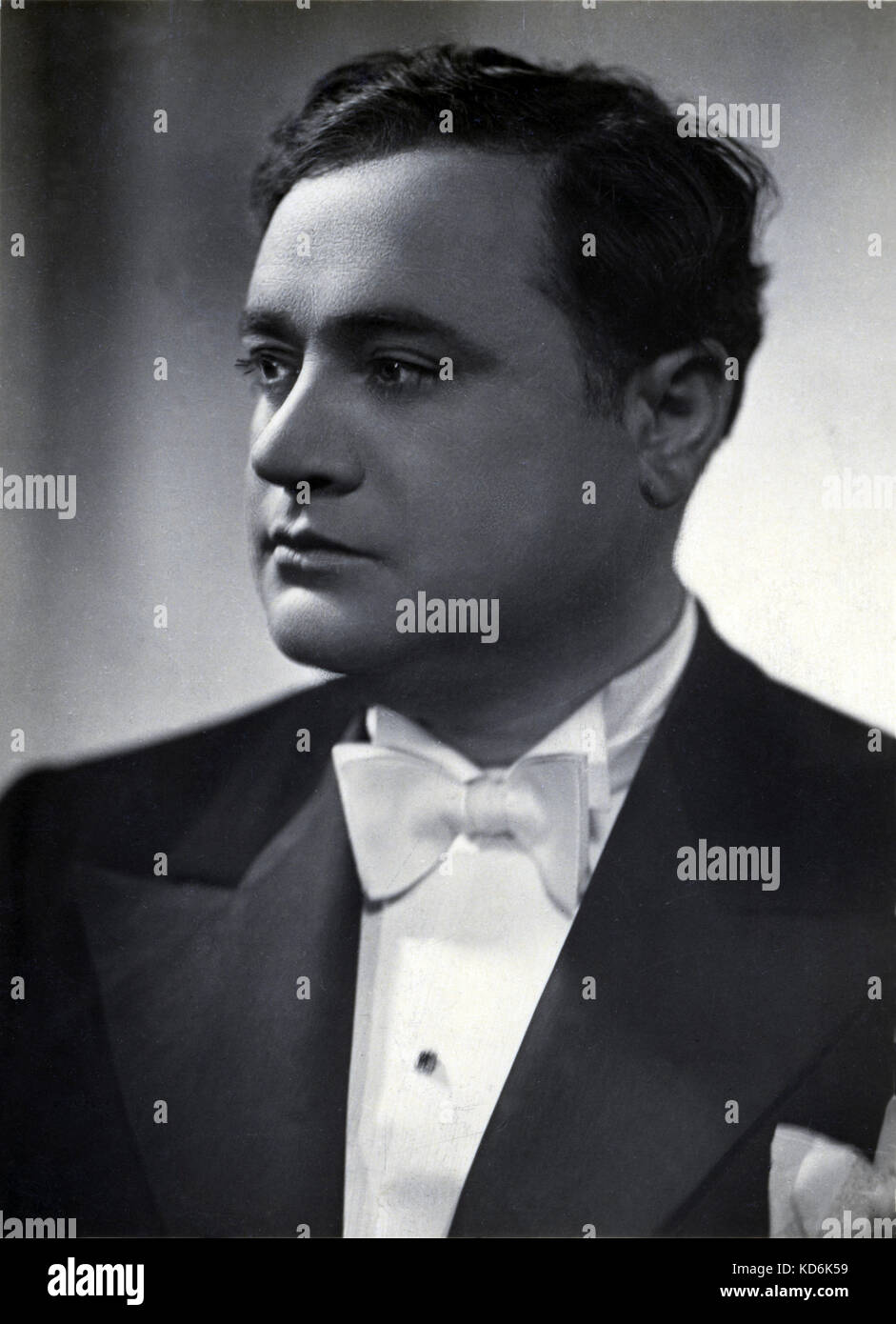 Beniamino Gigli - tenore italiano 1890-1957. Tedesco Cartolina fotografica. Benjamino Foto Stock