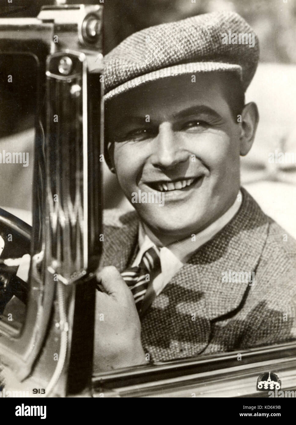 Jan Kiepura, polacco tenore, 1902-1966. al volante di una N Parigi Foto Stock