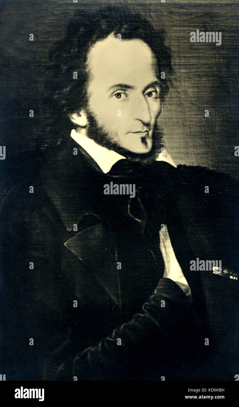 Niccolò Paganini da J. Philip Kruseman. L'Italiano violinista e compositore, 1782-1840. Foto Stock