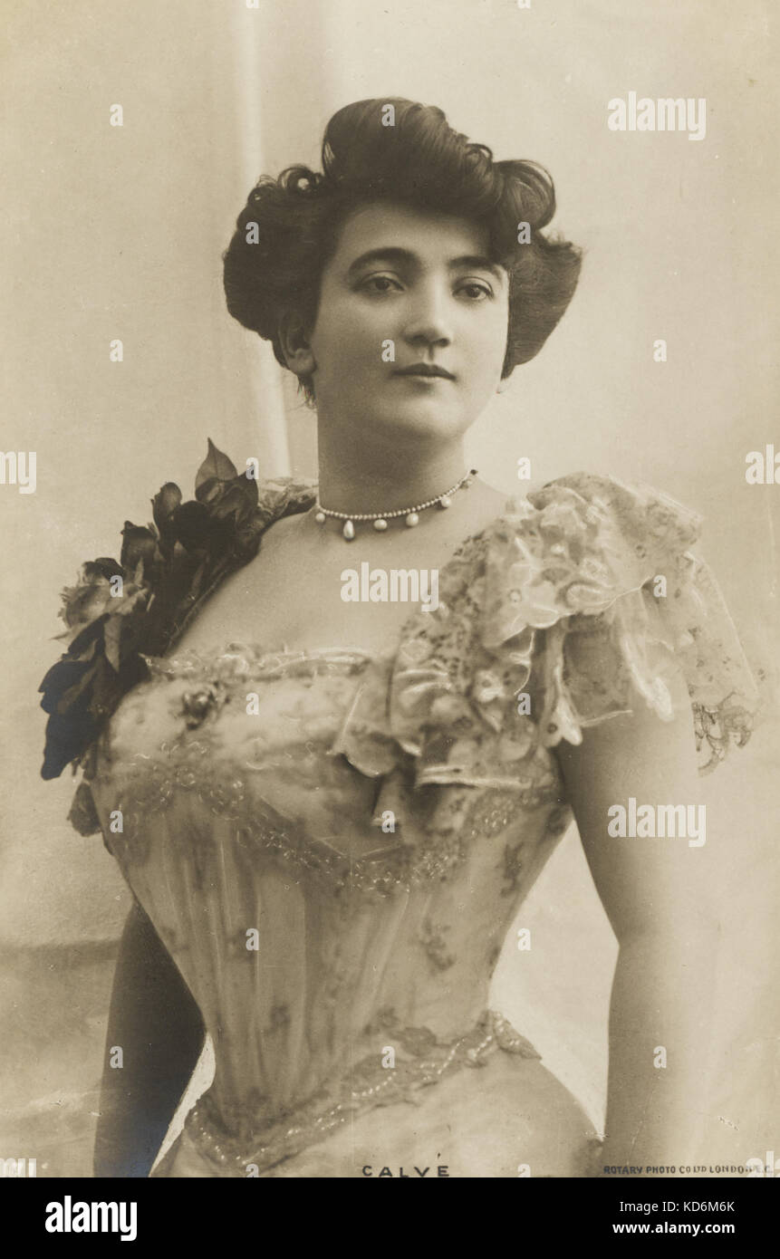 Emma Calve), soprano francese, 15 agosto 1858 - 6 gennaio 1942 Foto rotante Company Ltd, Londra Foto Stock