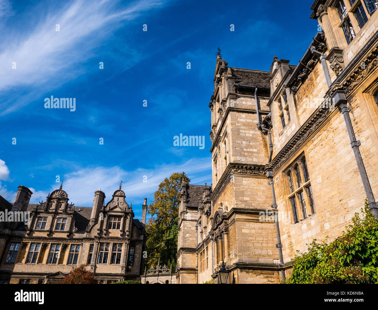 Edificio di jackson, anteriore un quadrangolo Trinity College di Oxford, Oxfordshire, Inghilterra Foto Stock