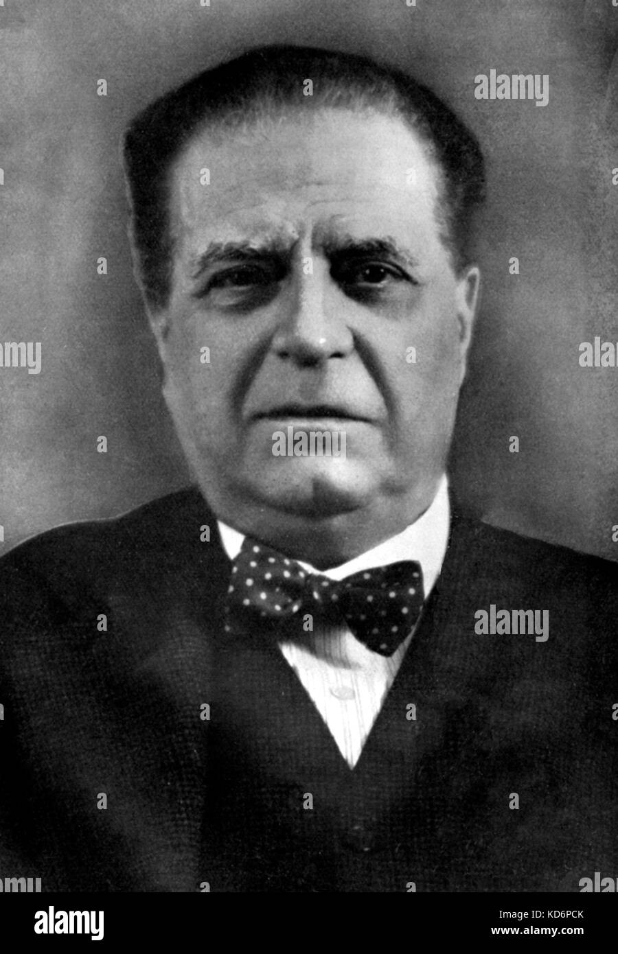 Pietro Mascagni - ritratto del compositore italiano e conduttore. 7 Dicembre 1863 - 2 agosto 1945. Foto Stock