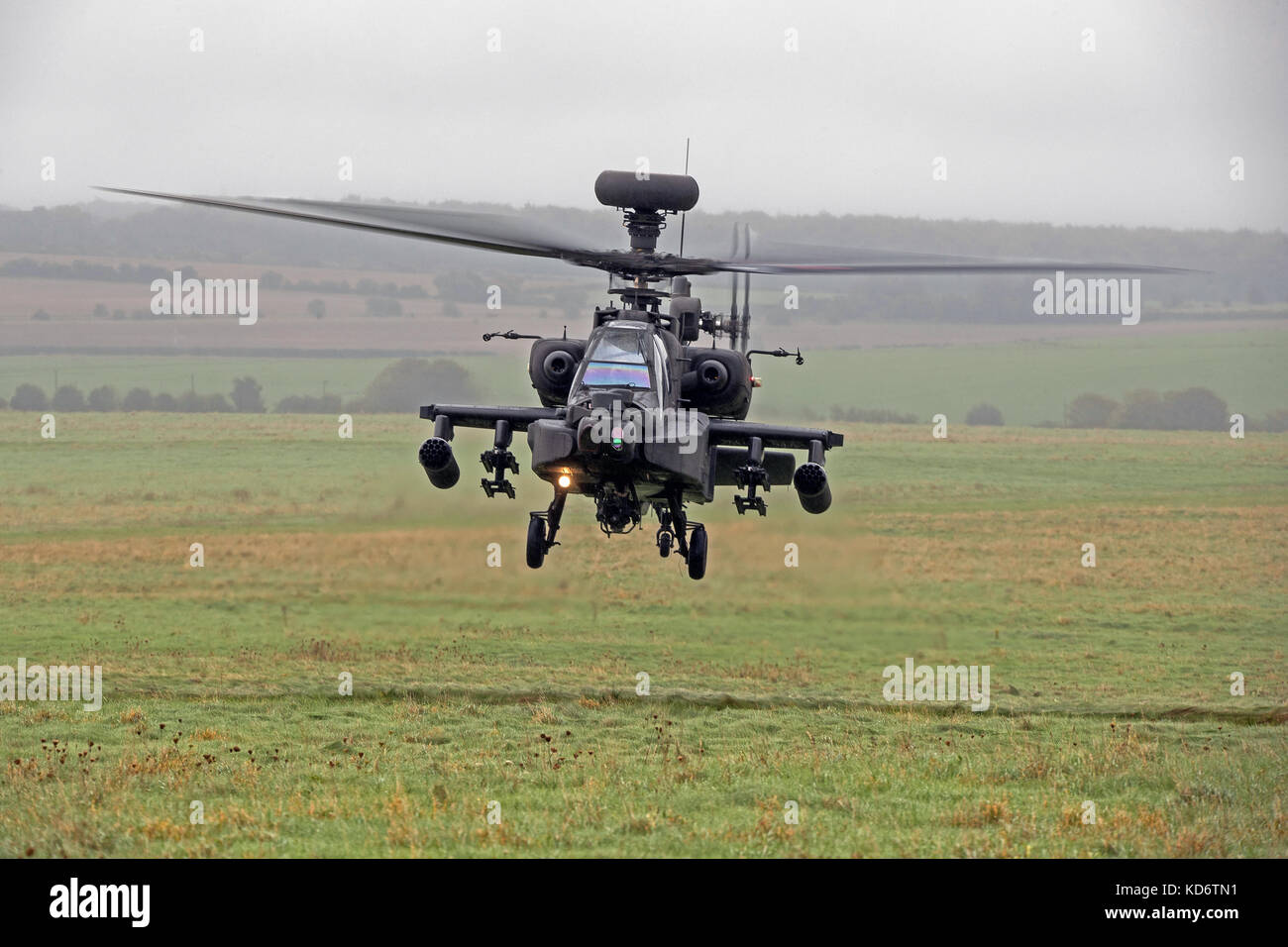 Army air corps ah64 Longbow Apache elicottero d'assalto. Foto Stock