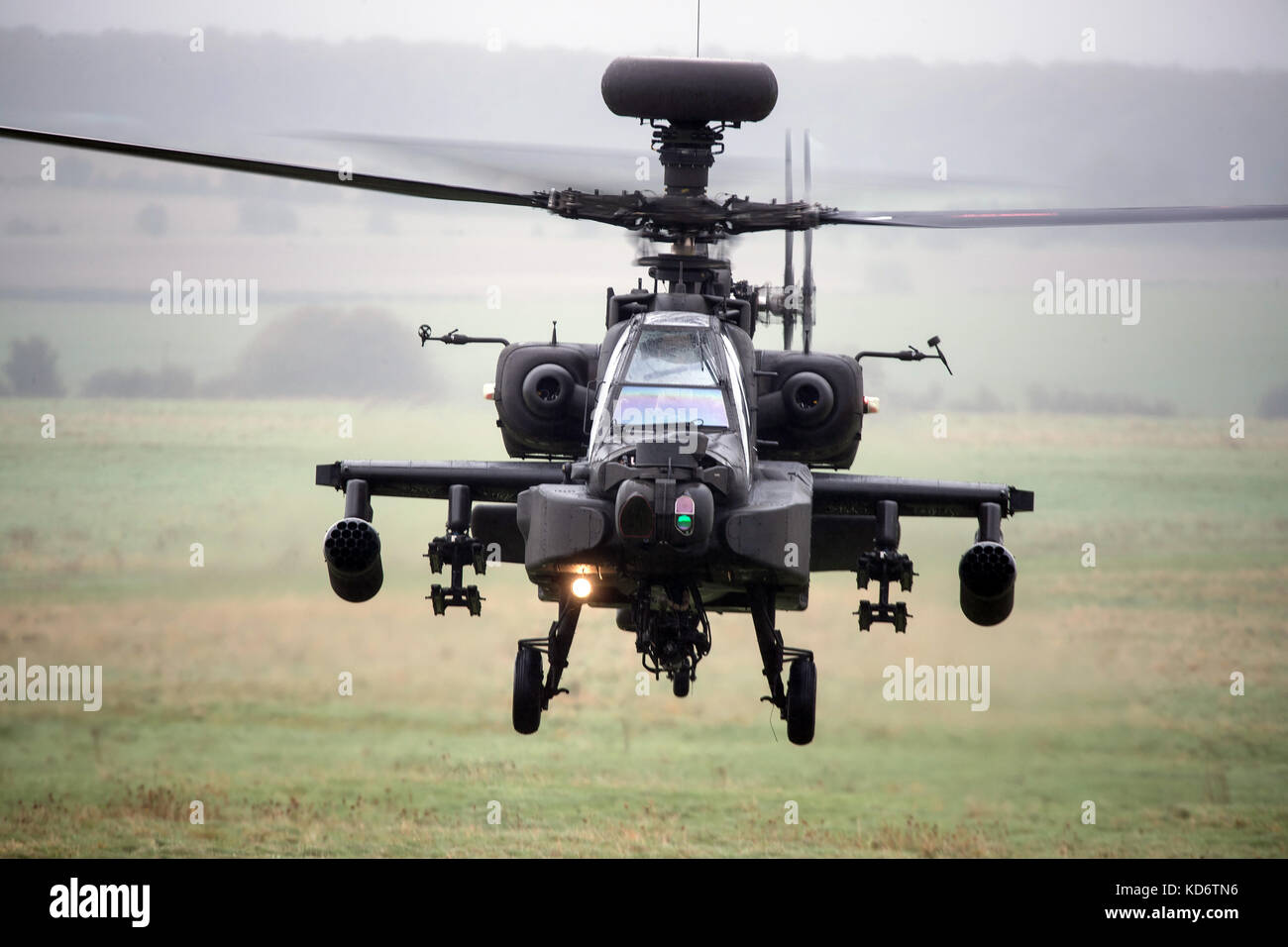 Army air corps ah64 Longbow Apache elicottero d'assalto. Foto Stock