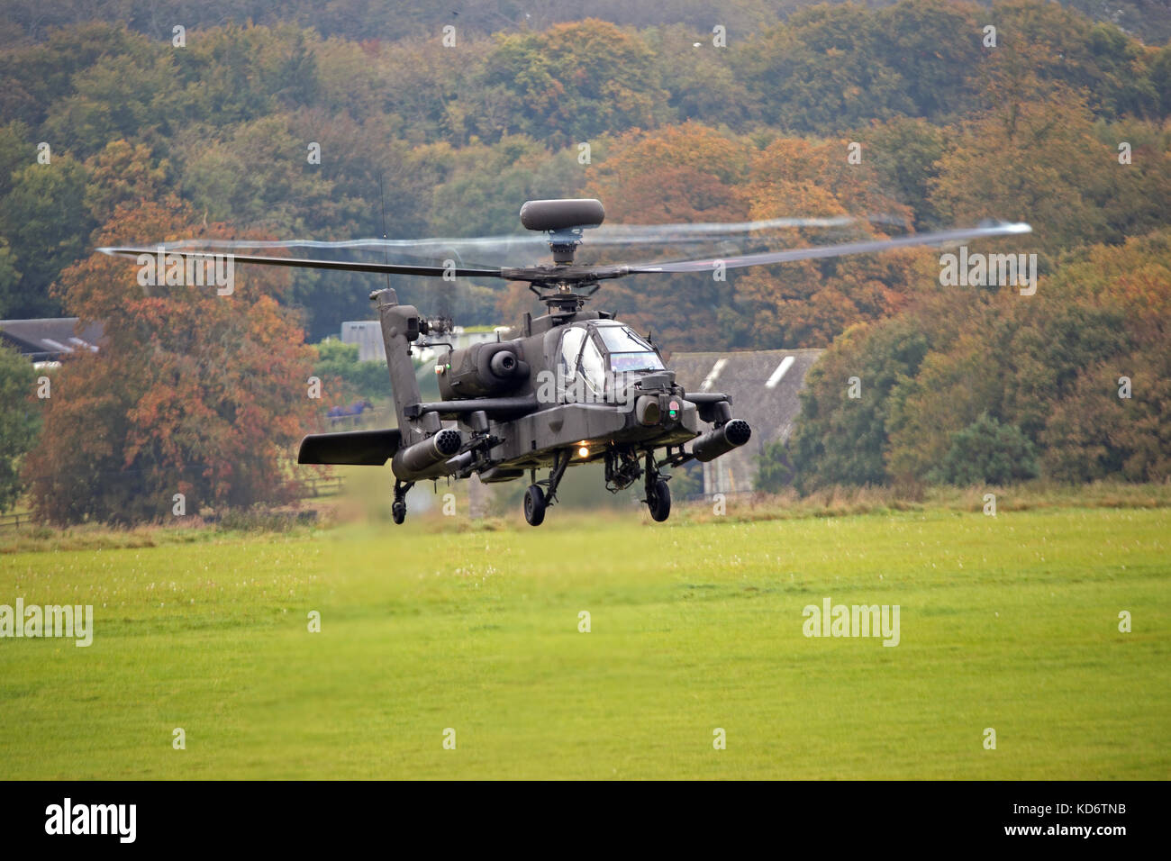 Army air corps ah64 Longbow Apache elicottero d'assalto. Foto Stock