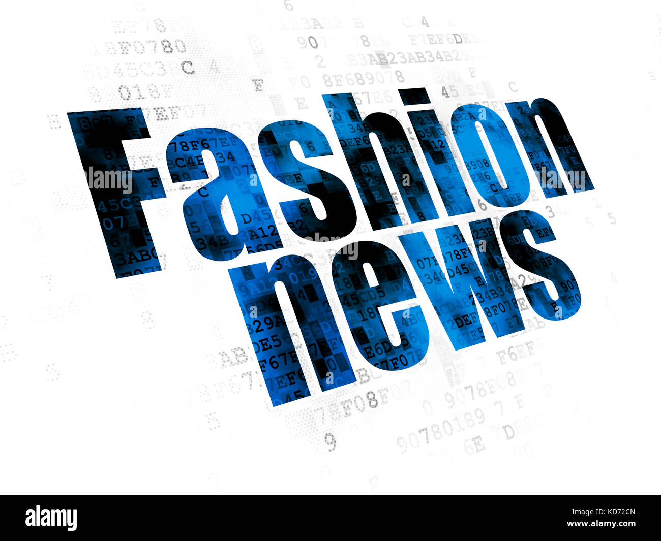 News concept: fashion news su sfondo digitale Foto Stock