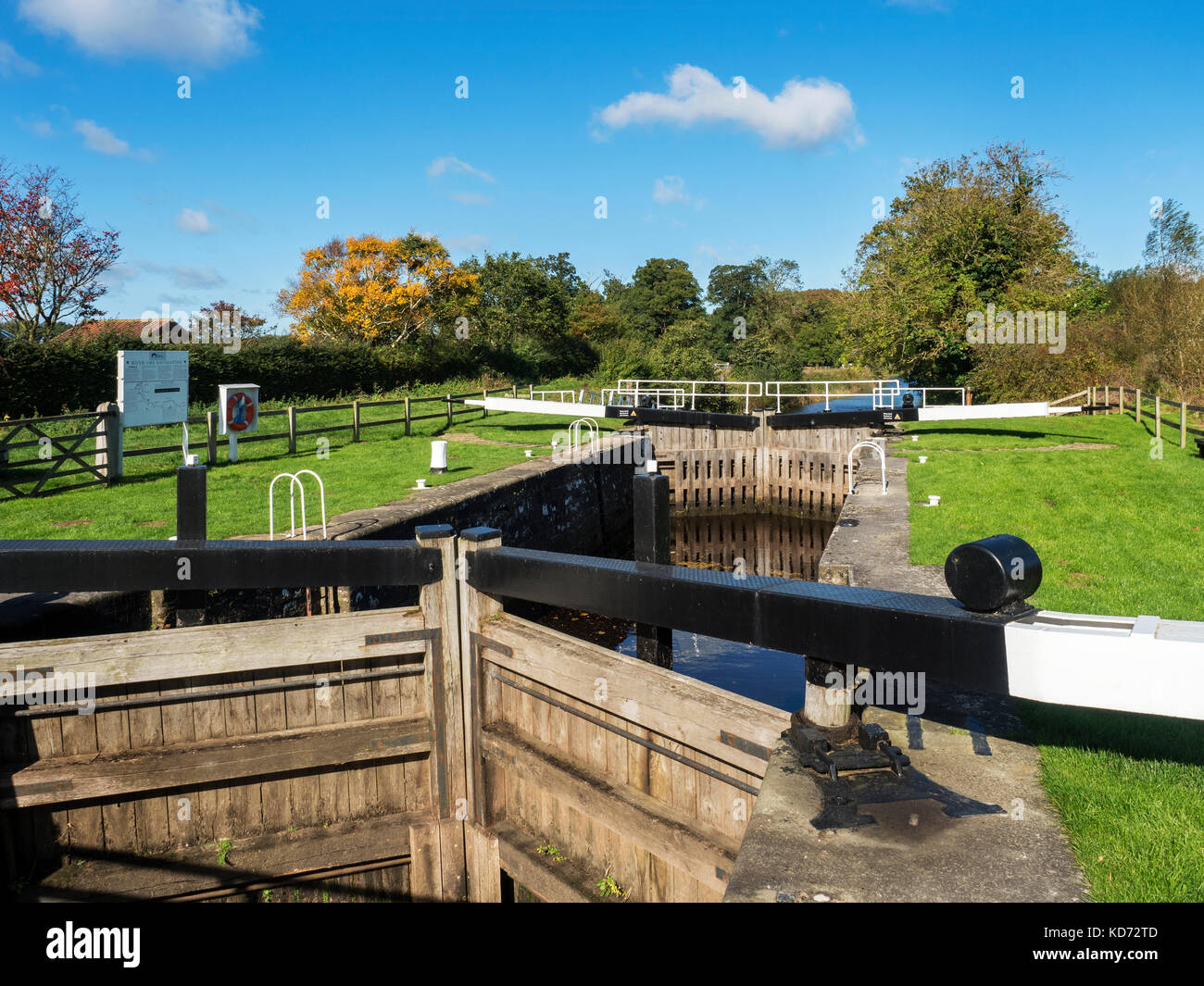 Bloccaggio di Westwick Westwick a tagliare la parte del Fiume Ure Vescovo di navigazione Monkton North Yorkshire, Inghilterra Foto Stock