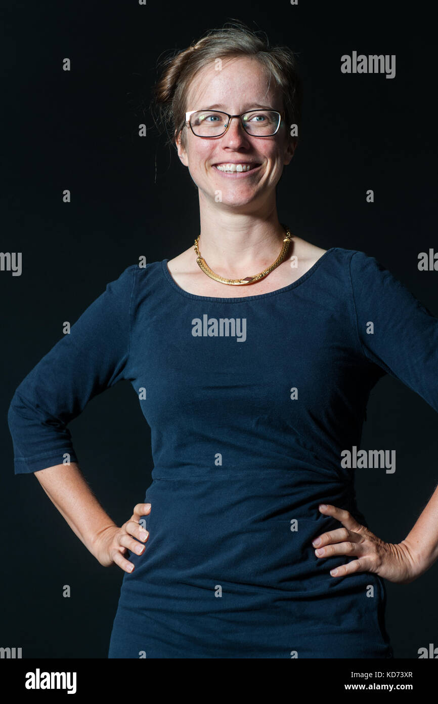 Elly blue assiste un photocall durante l'Edinburgh International book festival di agosto, 2017 a Edimburgo, Scozia. Foto Stock