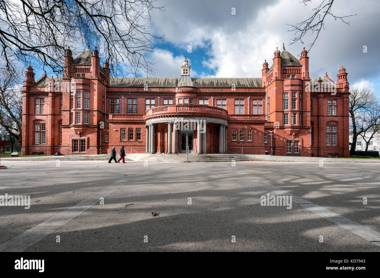 La Whitworth Gallery è uno dei principali galleria d'arte a Manchester, Regno Unito Foto Stock