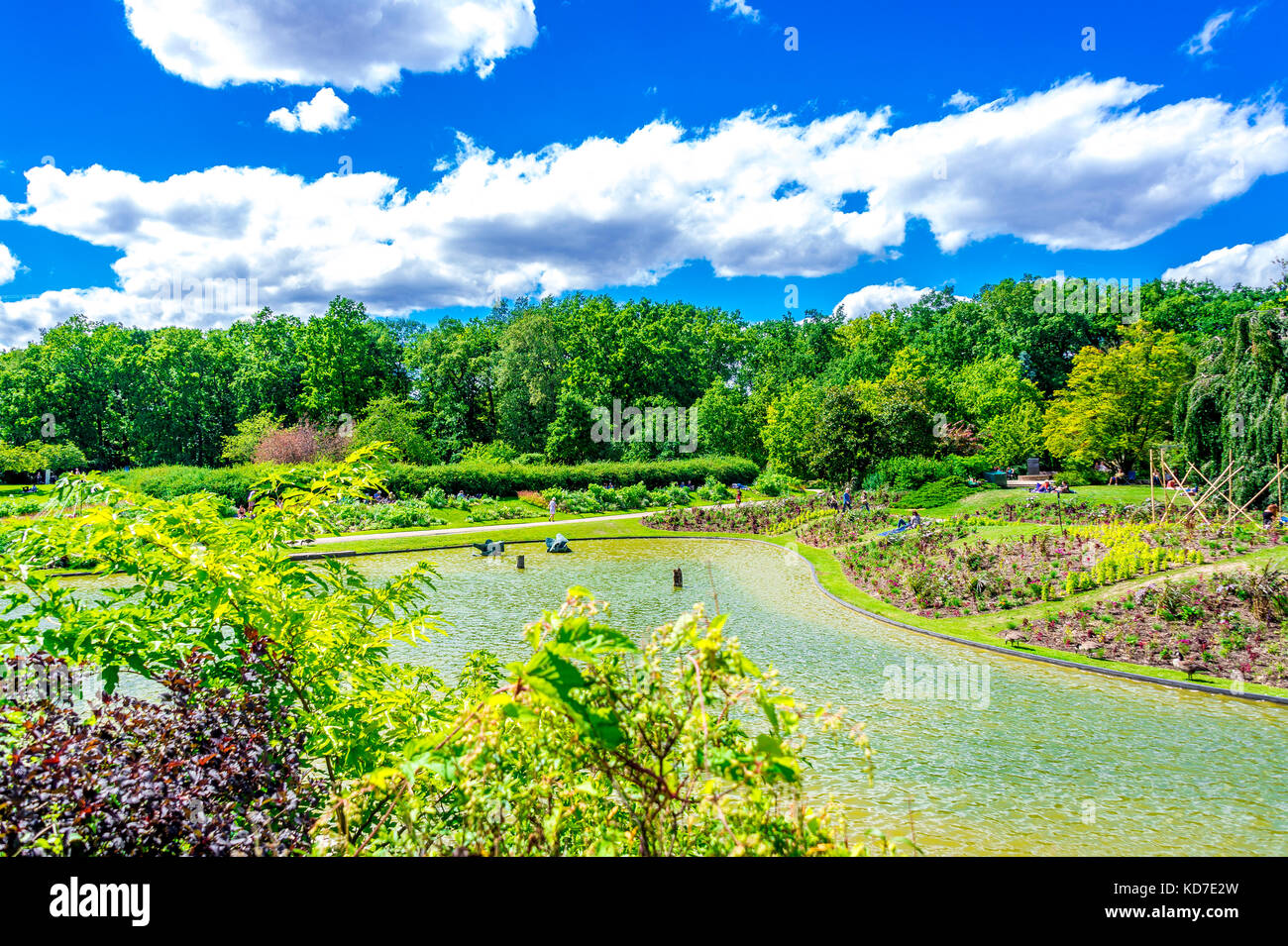 Parc Floral de Paris è un parco pubblico e giardino botanico situato entro il Bois de Vincennes nel dodicesimo arrondissement di Parigi, Francia Foto Stock
