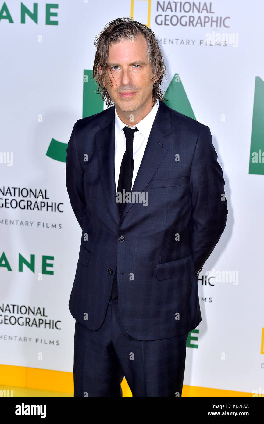 Brett morgen assiste la premiere del national geographic film documentario "Jane' all'Hollywood Bowl il 9 ottobre 2017 in Hollywood, la California. Foto Stock