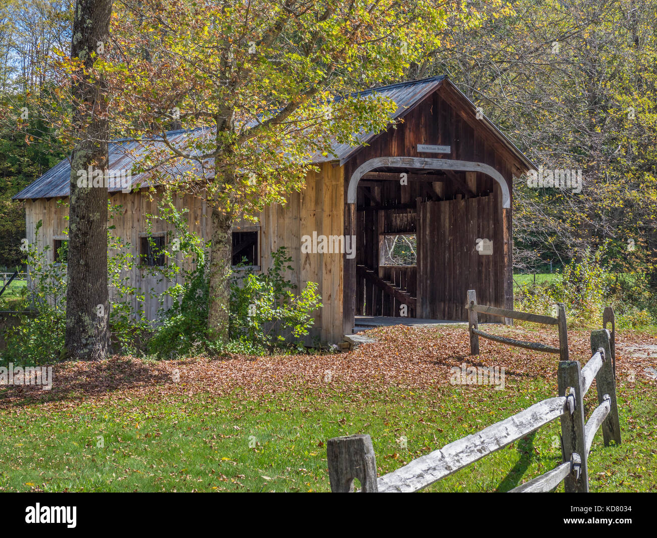 McWilliam ponte coperto, Grafton, Vermont. Foto Stock