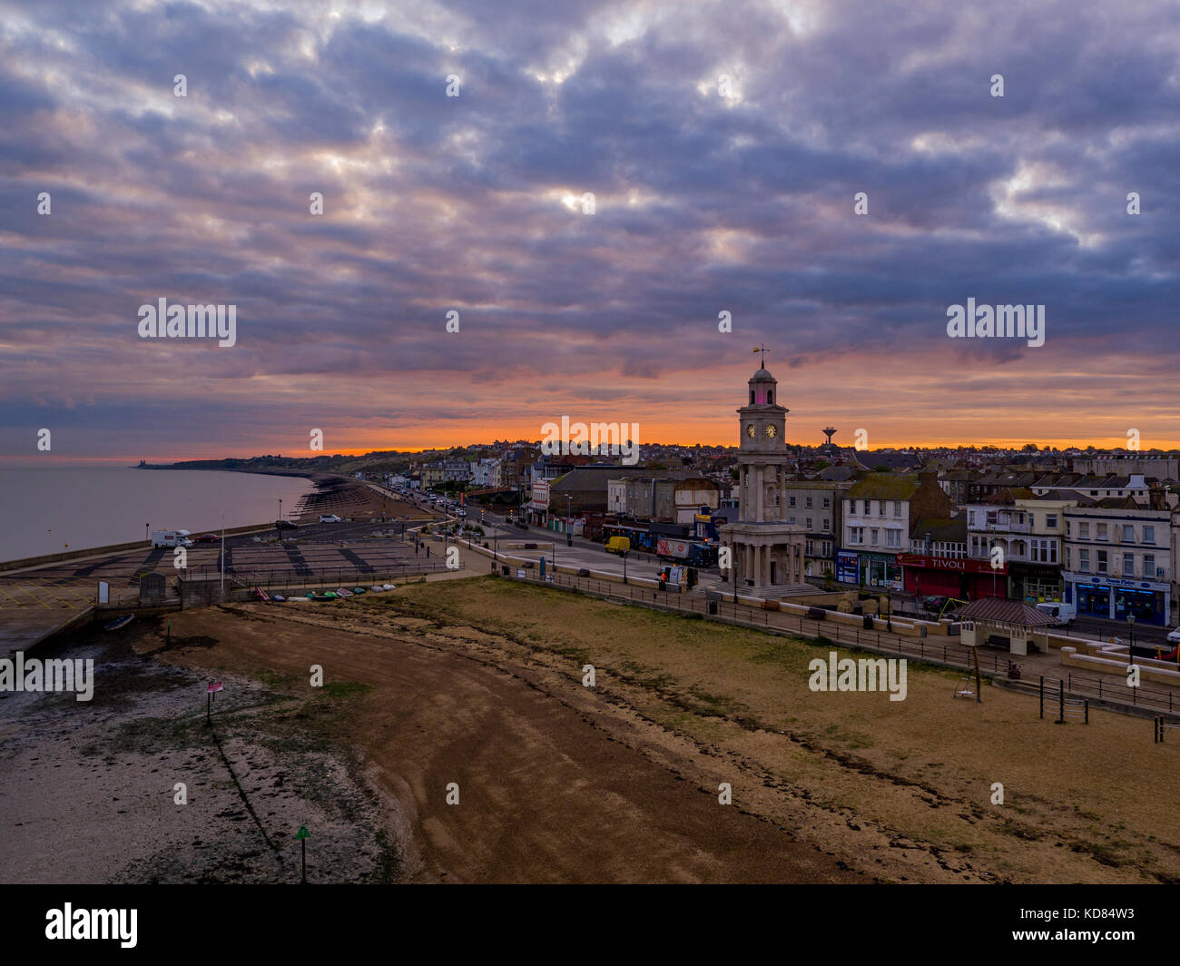 Herne Bay, Kent Clocktower Foto Stock