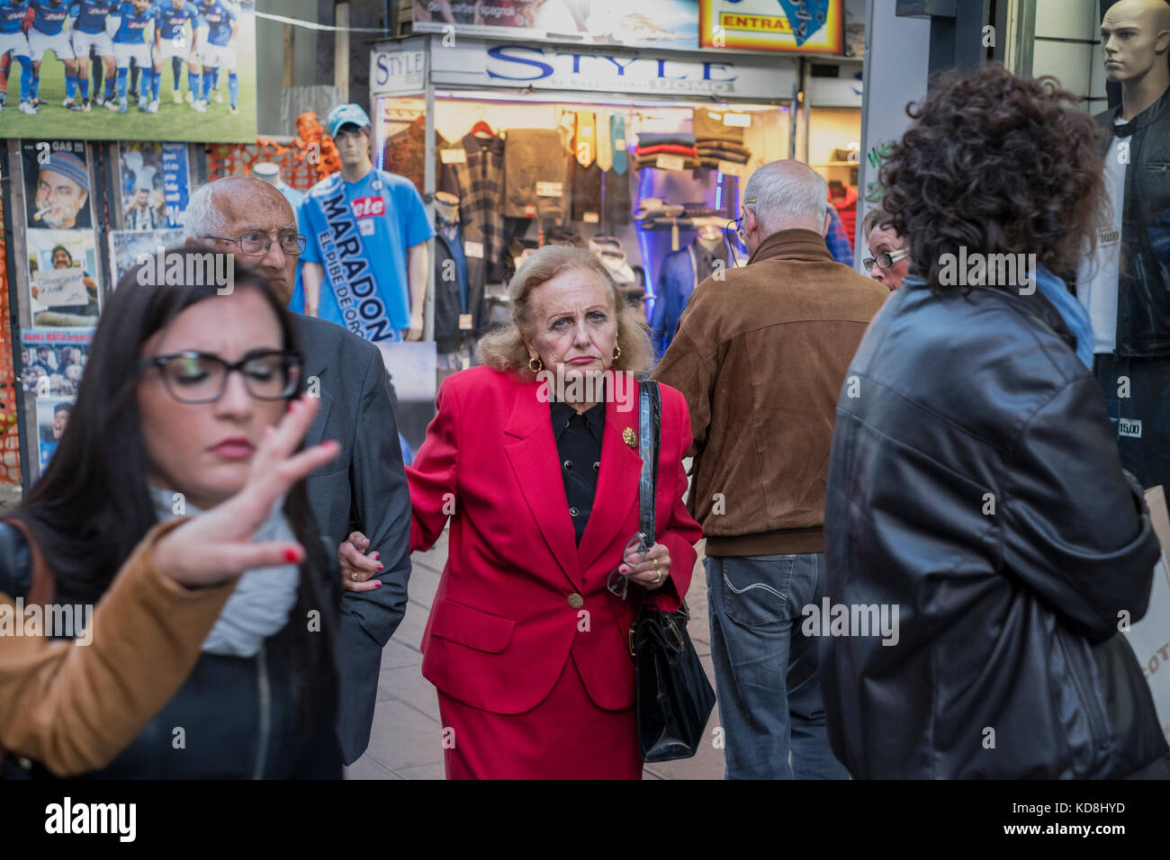 Napoli (Italia) - quartieri spagnoli, nel centro storico di Napoli Foto Stock