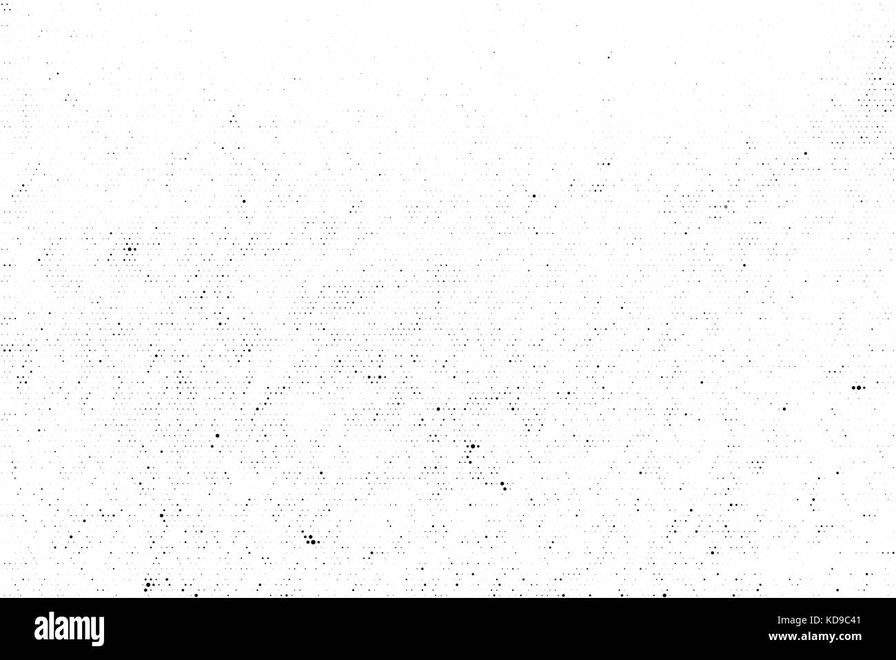Sottile mezzitoni neri texture vettore di sovrapposizione. monocromatica opener astratta sfondo bianco. grano punteggiato in bianco e nero il grintoso grunge sfondo Illustrazione Vettoriale