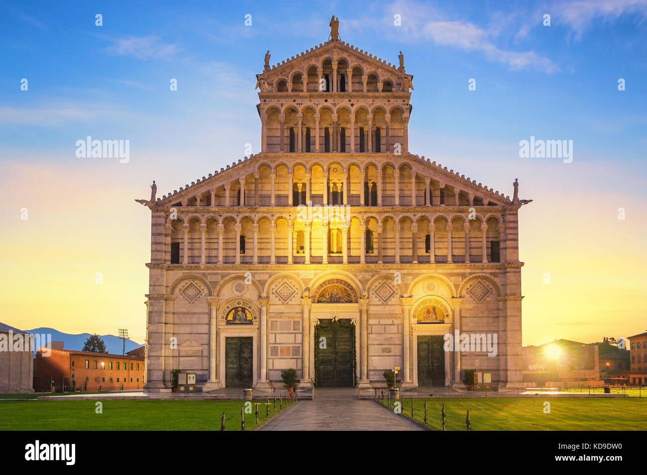 Duomo di Pisa prima luce Foto Stock