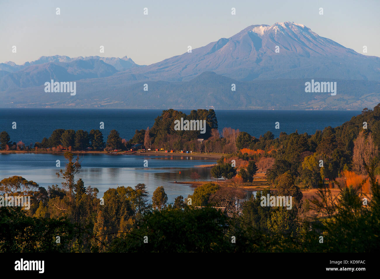 Paesaggio di Lago Llanquihue Foto Stock